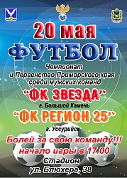 Футбол "ФК Звезда" "ФК Регион 25"