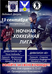 Начало сезона Ночной хоккейной лиги!
